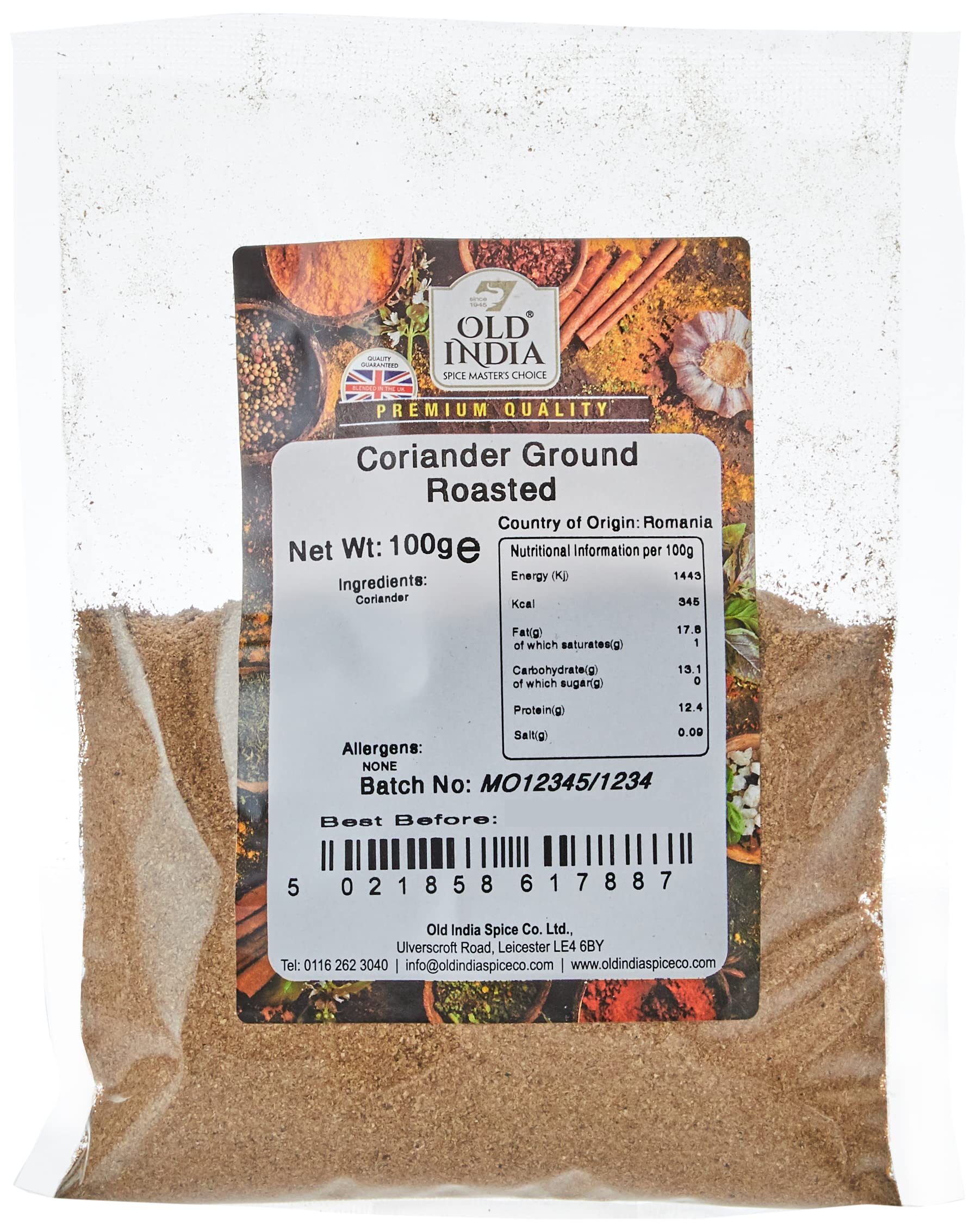 Old India Coriander Ground Roasted 100g