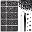 16000Pcs Resin Jelly Rhinestones with Tweezers for Crafting, Black 2-6mm Mixed Sizes Flatback Gems, Bedazzling Crystal for DIY Crafts Clothing Tumblers Mugs Shoes Fabric Nail Art