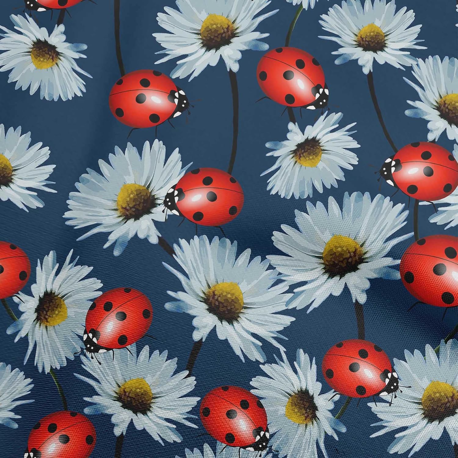 oneOone Cotton Flex Black Fabric with Floral Sewing Craft Projects Fabric Prints by Yard 40 Inch Wide