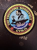 Vista 2 de USS Theodore Roosevelt CVN-71 Parche – Respaldo de plástico