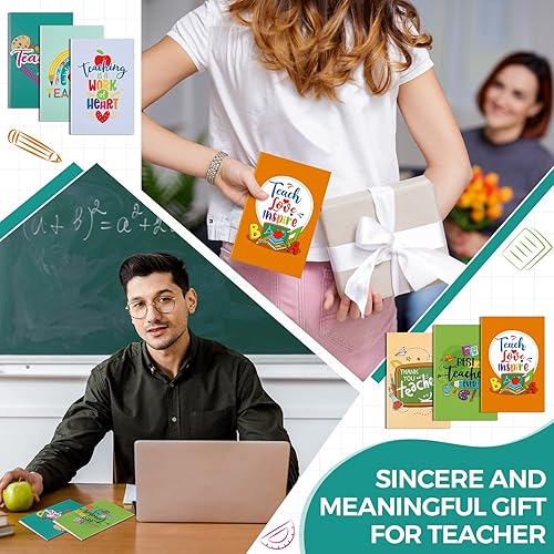 Miniatura 5 de 24 cuadernos de agradecimiento al profesor, regalo para profesores, blocs de notas inspiradores a granel, regalo de Navidad, suministros de oficina