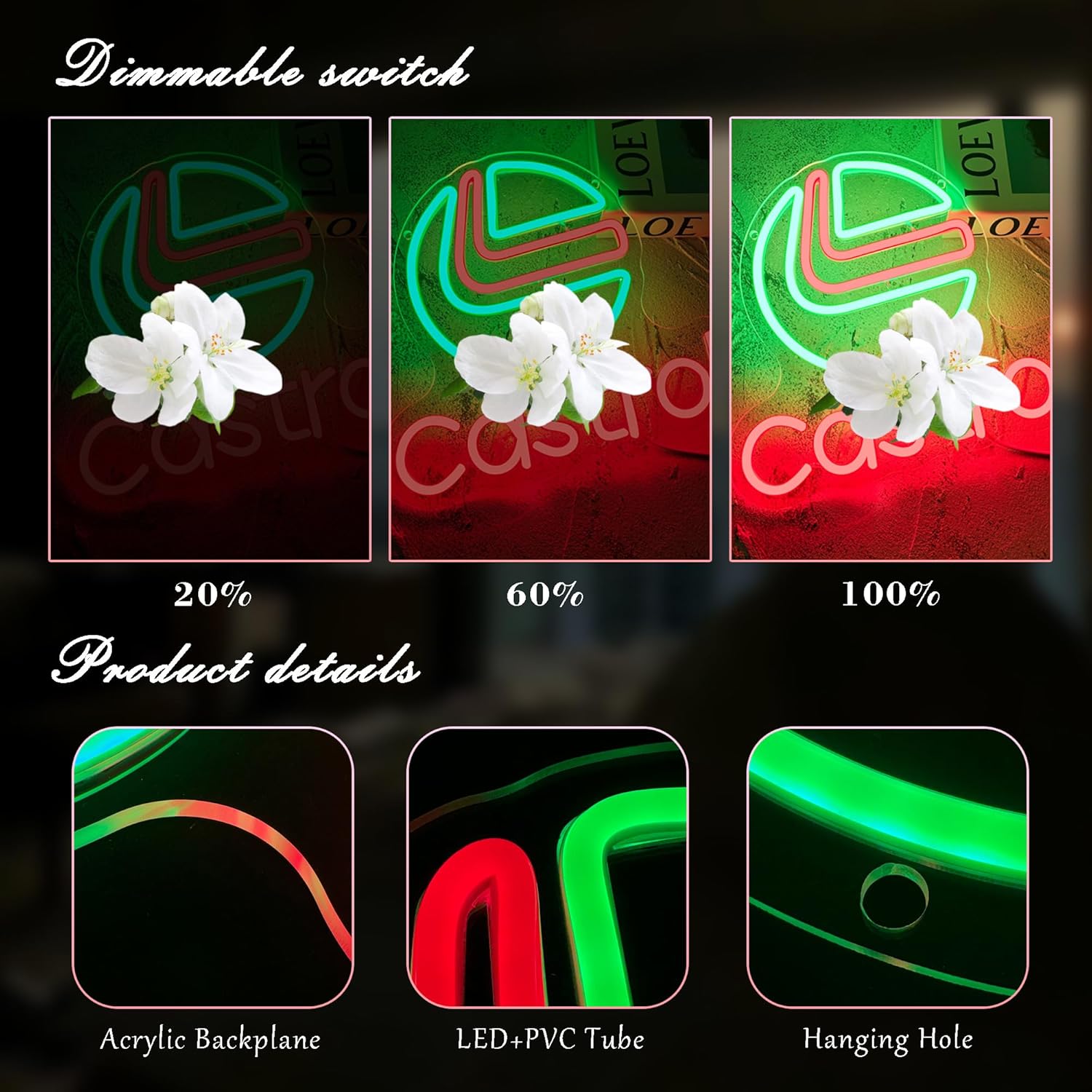 Oil Gas Neon Sign, Classic Motor Oil Garage Mechanic Bar Neon Sign for Garage Decor,Motor Oil Led Signs for Man Cave Garage Bar Man Cave Car Enthusiast Decor - Image 3