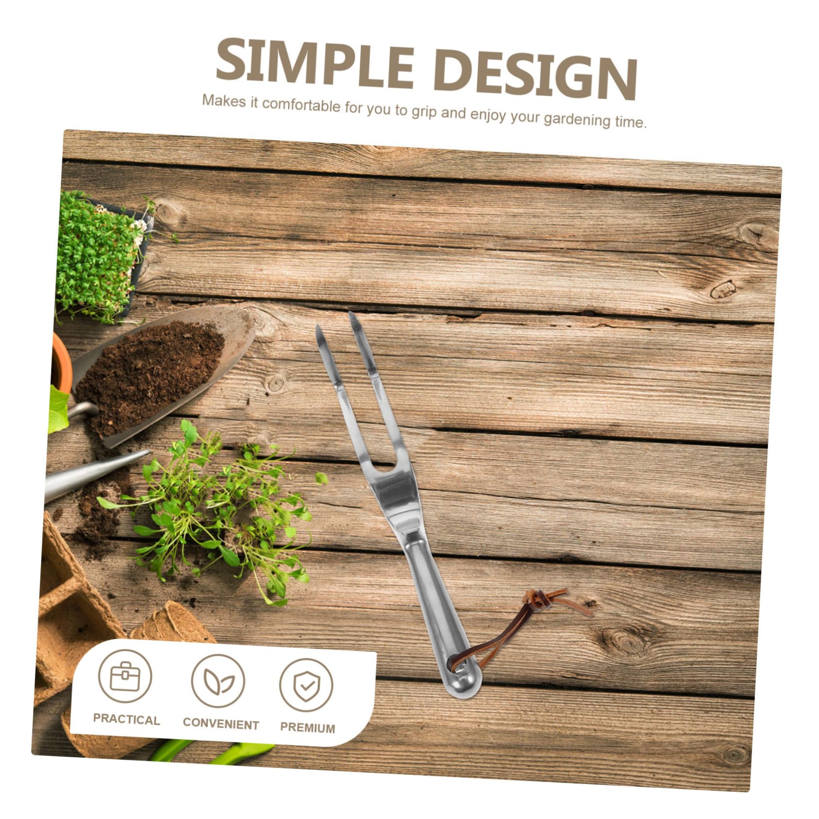 SHINEOFI Rastrillo Pequeño De 3 Piezas Rastrillo De Mano Rastrillo para Jardinería Recogedor De Setos Mini Herramienta para Desherbar Herramientas De Jardinería Rastrillo De Mango