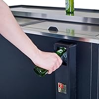 Vista 6 de True Enfriador de botellas Black Deep Well, 24 estuches / latas de 12 onzas