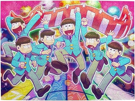 Amazon Co Jp おそ松さん おそ松くん 500ピース パズル ジグソーパズル パズル家族向けゲームプレイコレクションに最適 52x38cm ホーム キッチン