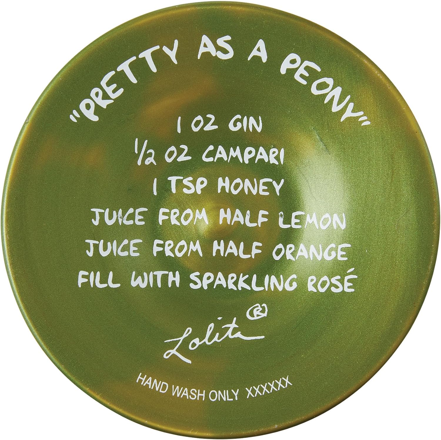 Enesco Lolita Designs Pretty as a Peony Floral Hand-Painted Artisan Wine Glass, 15 Ounce, Multicolor - Image 7