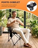KingCamp Chaise Pliante Camping Fauteuil Ergonomique Rembourré 150 kg - 8