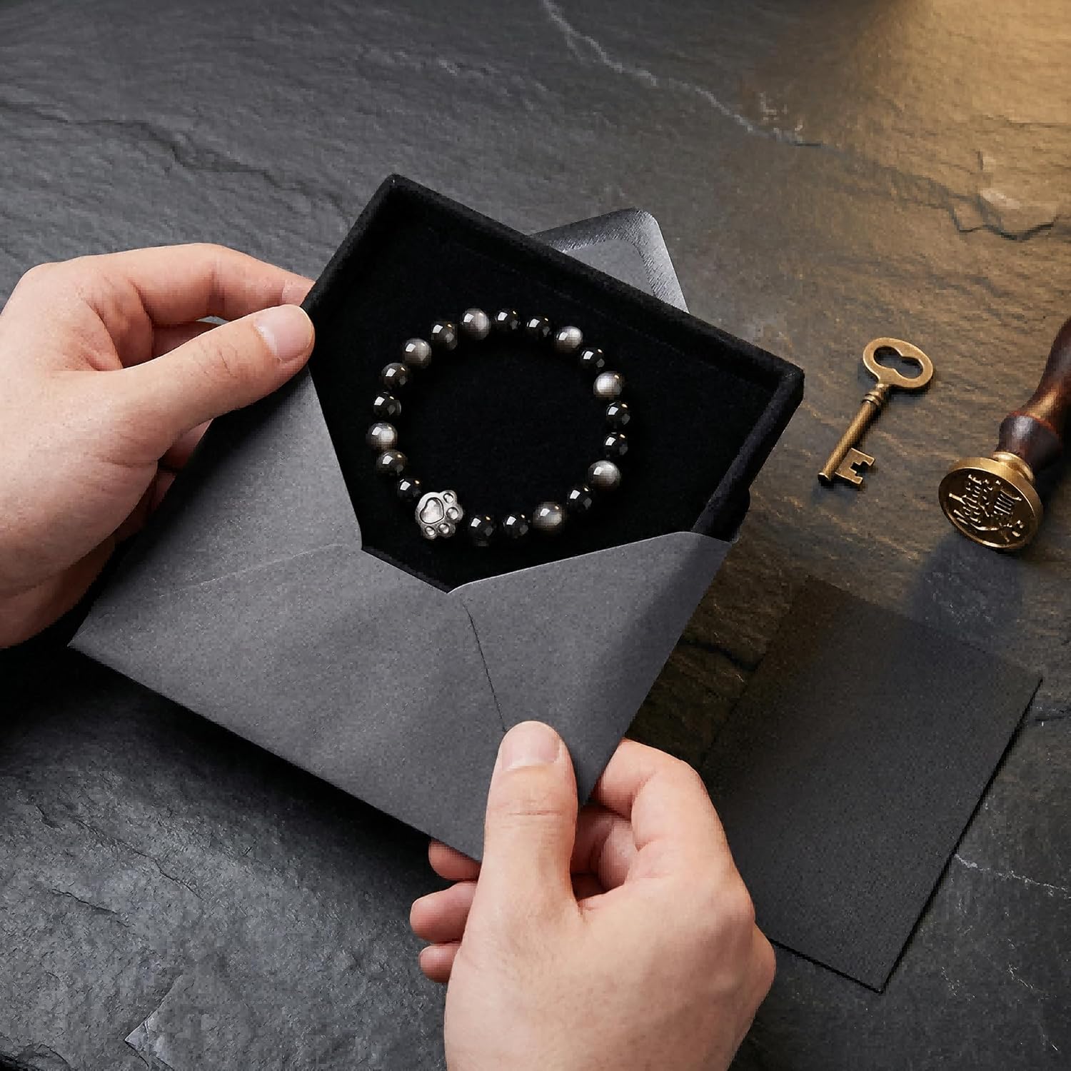 Money Attraction Cat Bracelet - Black Obsidian Women Bracelets -Wealth Prosperity Abundance Stone Bead Bracelet, Entrepreneur Business Luck Beaded Bracelets,Spiritual Mood Energy Cute Protection Stretch Bracelet,Health Good Luck Feng Shui Bracelets For Women Gifts For Women