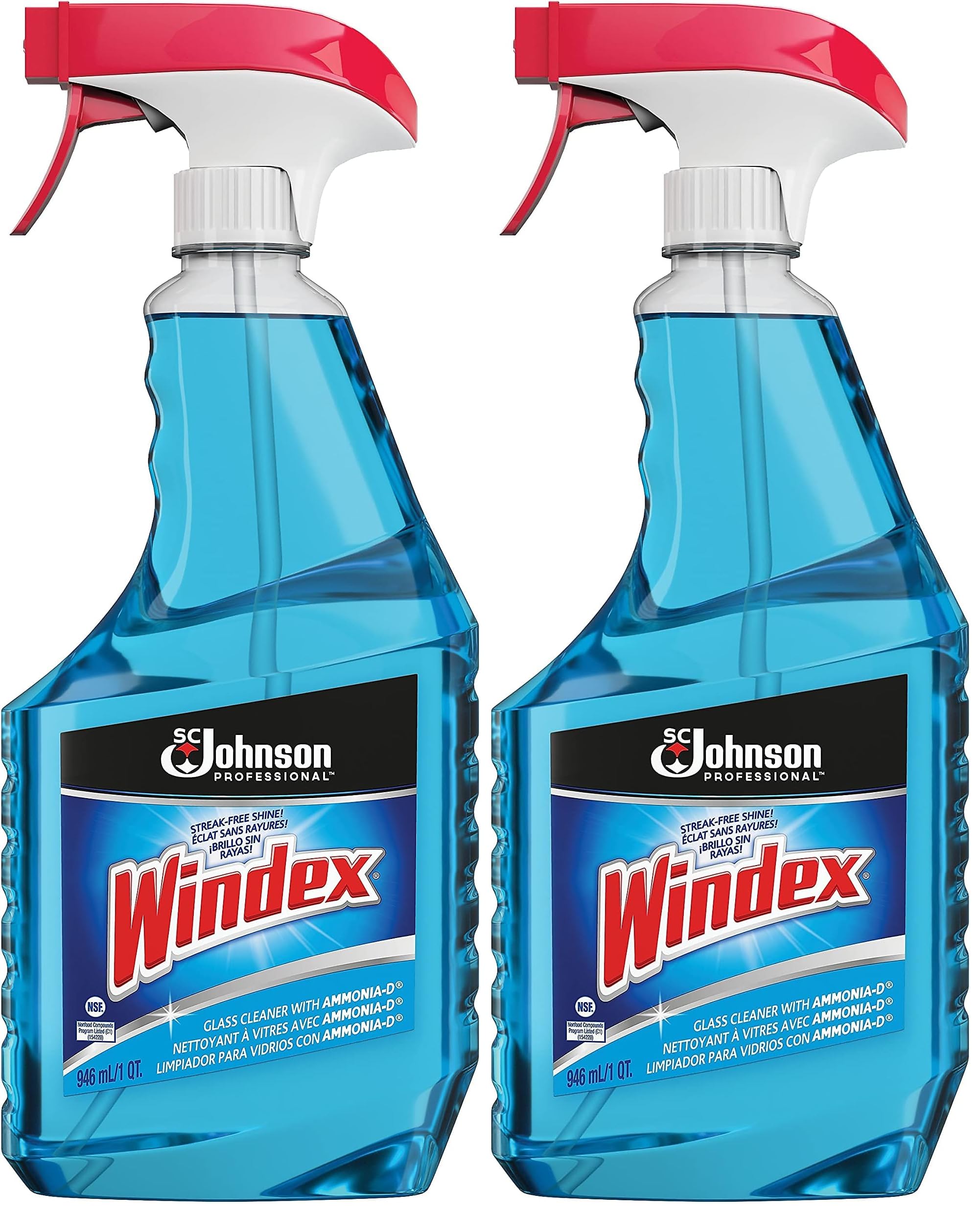 Windex® Windex Glass Cleaner, 32 oz, Blue (Pack of 2)
