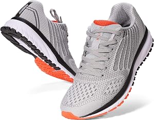 Joomra Whitin Mens Supportive Running Shoes Cushioned Athletic Sneakers