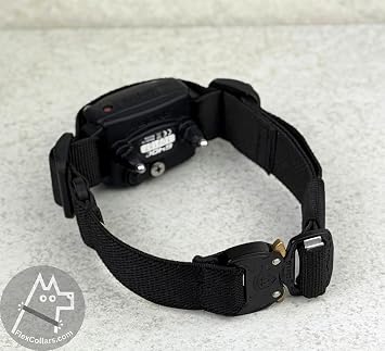 Bungee E-Collar Replacement Strap - Fits Dogtra, Garmin, SportDOG, Educator - Multiple Colours & Sizes (Black, Large: neck 41+ cm/ 17”+)