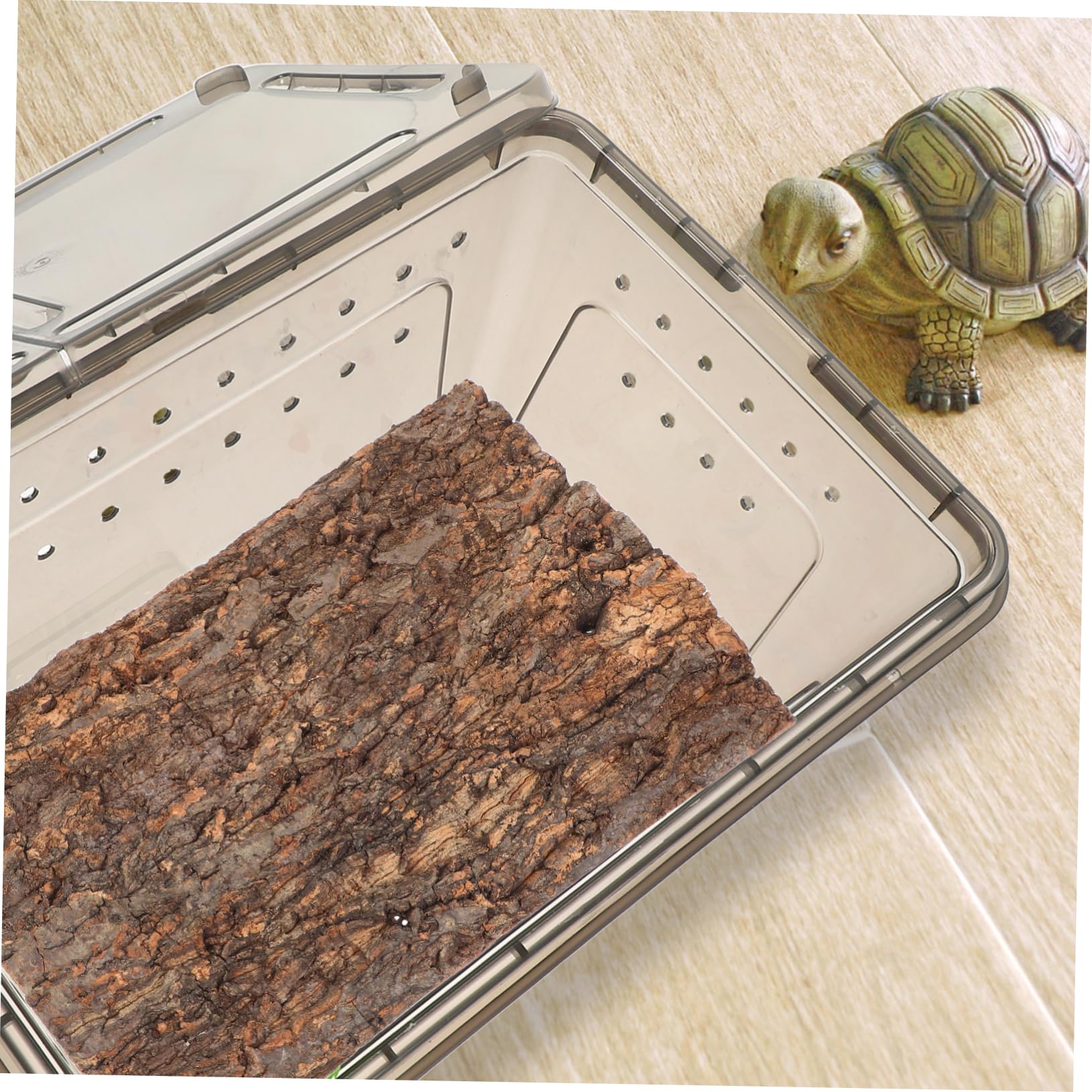 Zerodeko Terrarium Fond 2Pcs Terrarium Liège Fond D'écran Reptile Réservoir Toile De Fond Décoration Habitat Tapis d'escalade Décoration pour Lézard Tortue Gecko Dragon Barbu Liege Terrarium