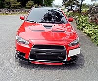 Vista 7 de Xotic Tech alerón de protección para parachoques delantero, negro con rojo, kit con barra de acoplamiento ajustable de 8-11 pulgadas