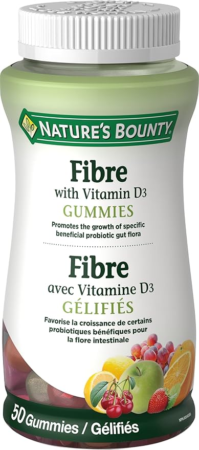 Amazon Com Nature S Bounty Fibre With Vitamin D3 Gummies 50 S Health Household