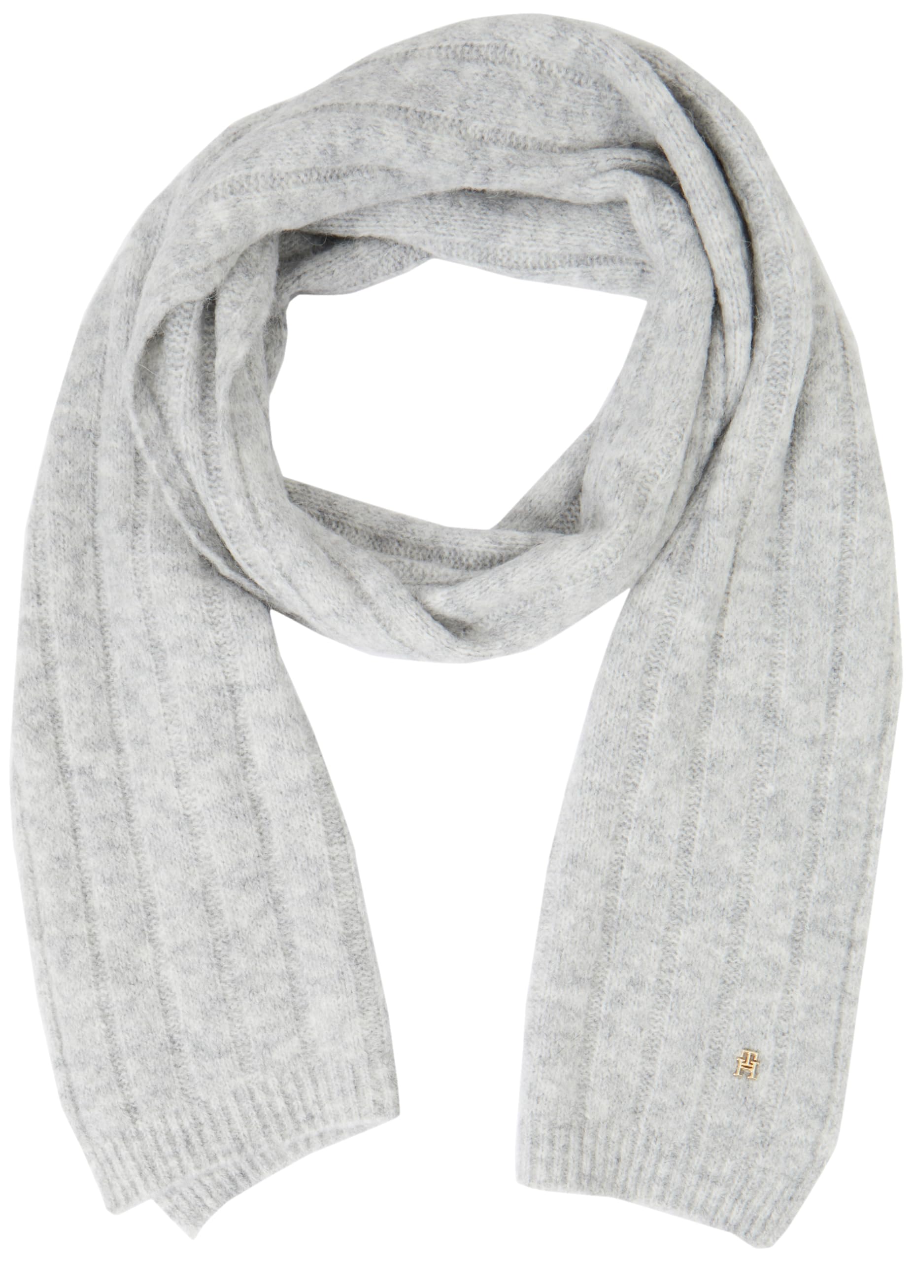 Tommy Hilfiger Women’s Timeless Scarf, Grey (Light Grey Melange), One Size