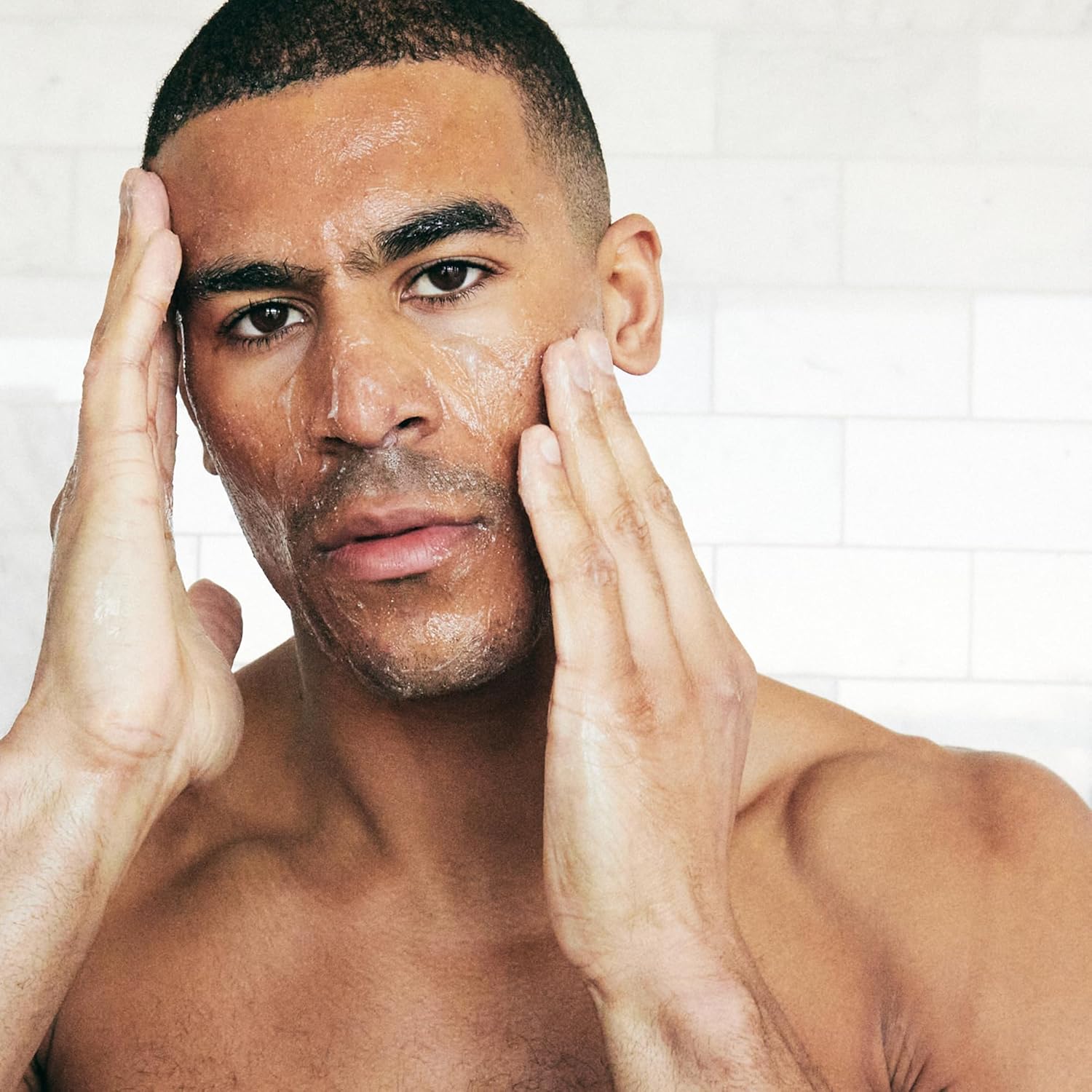 Brickell Men's Daily Elite Face Care Routine I, Toner, Gel Facial Wash, Face Scrub, Anti-Aging Night Cream, Eye Cream, Charcoal Mask and Moisturizer, Natural and Organic, Scented - Image 6