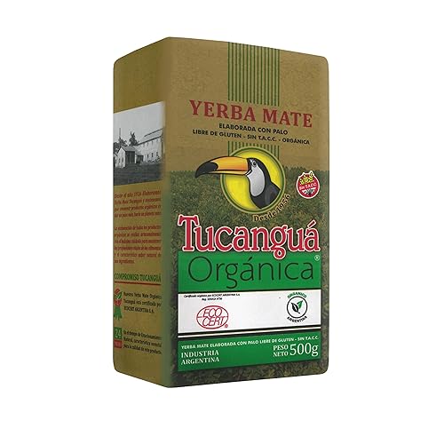 Vista 5 de Tucanguá Yerba mate orgánica – Té tradicional sudamericano de hojas sueltas – Bajo polvo, con tallos, sin gluten