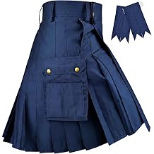Utility kilt for Men Modern Scottish Phantom Mens Kilt for Everyday Wear with Cargo Pockets