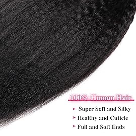 14 Inch Seamless Clip ins Real Human Hair PU Weft Kinky Straight Clip ins 1B Natural Black Color Clip in Hair Extensions 8pcs with 18Clips Per Set 120g