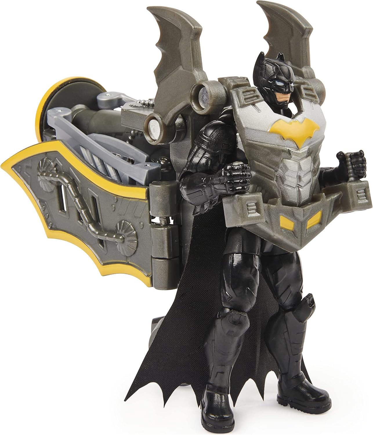 DC Comics Batman 4-inch Mega Gear Deluxe Action Figure with Transforming Armor