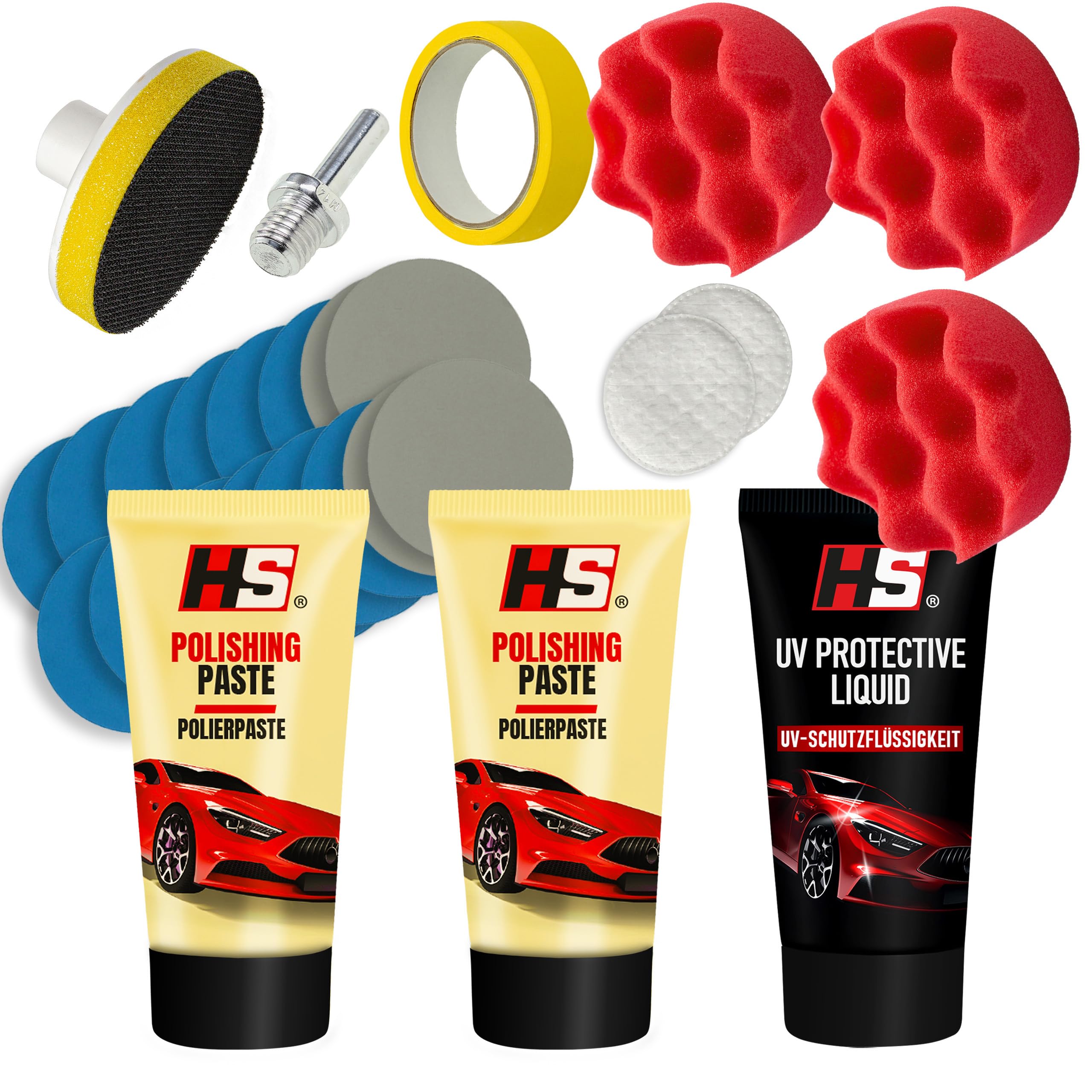 Renovateur phare voiture - HS kit renovation phare voiture - Polish phare voiture - Kit polissage phare voiture - Kit nettoyage phare voiture