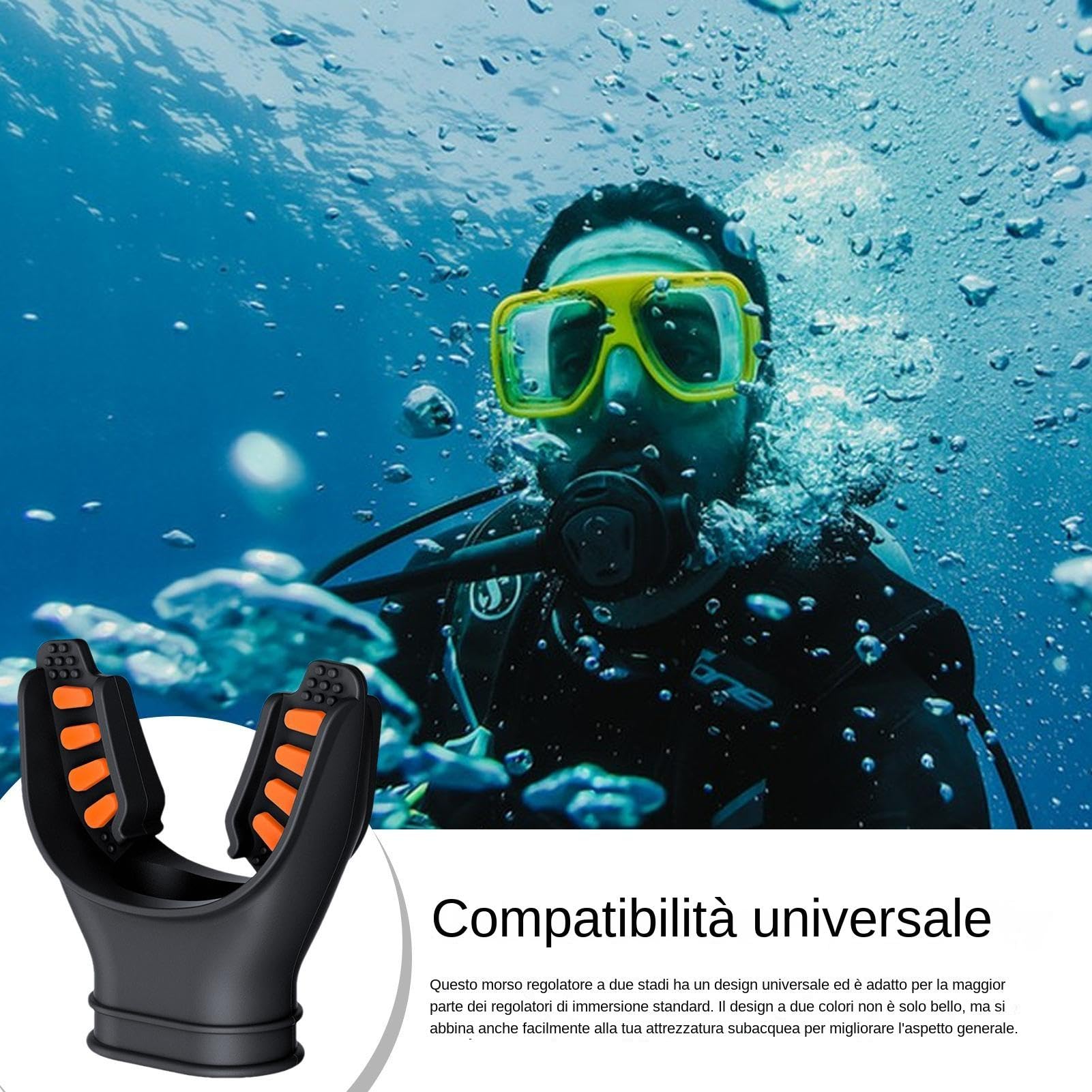 Bocchino per Immersioni subacquee, Bocchino per erogatore subacqueo | Comodo bocchino da Immersione subacquei - Pratica Attrezzatura Subacquea con bocchino di Ricambio per erogatore da Immer