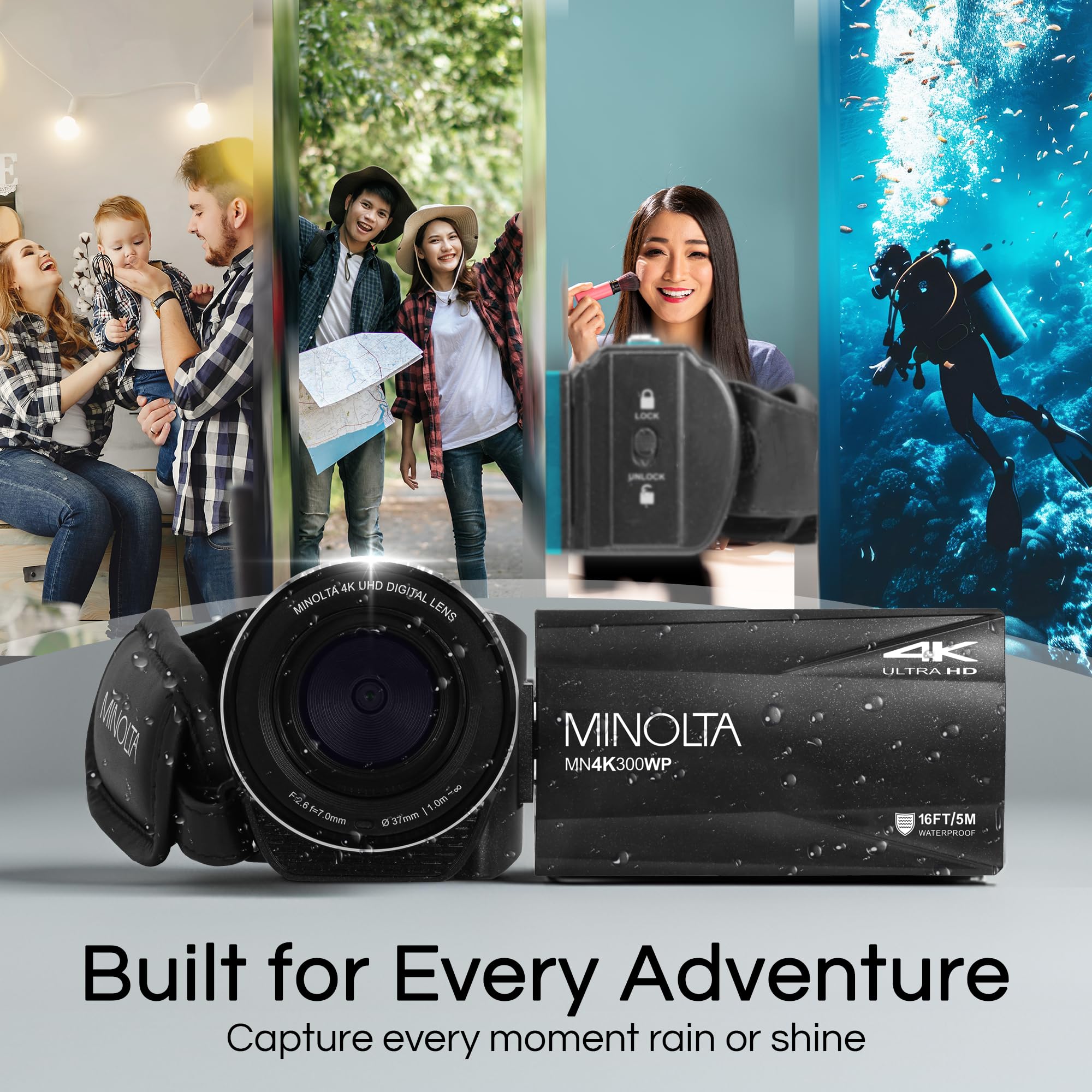 Amazon.com : Minolta Waterproof Camcorder – 4K Ultra HD Video