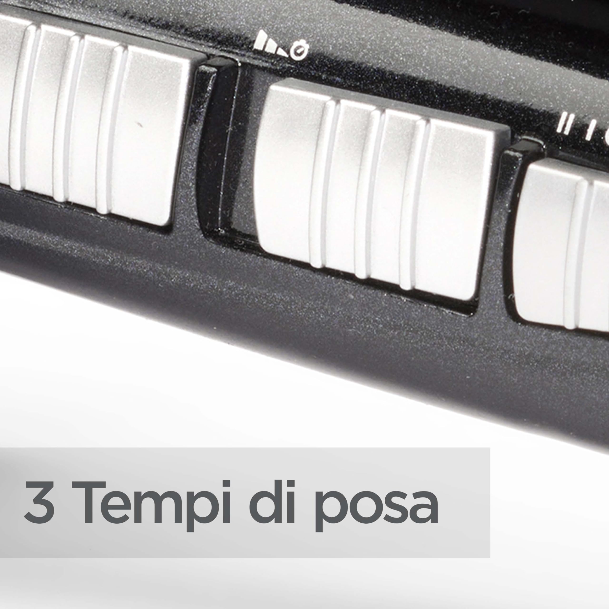 BaByliss Curl Secret Ionic 2, Arricciacapelli automatico, 2 cilindri intercambiabili, Temperature da 190°C a 230°C, Nero, 25-35 mm, C1300E