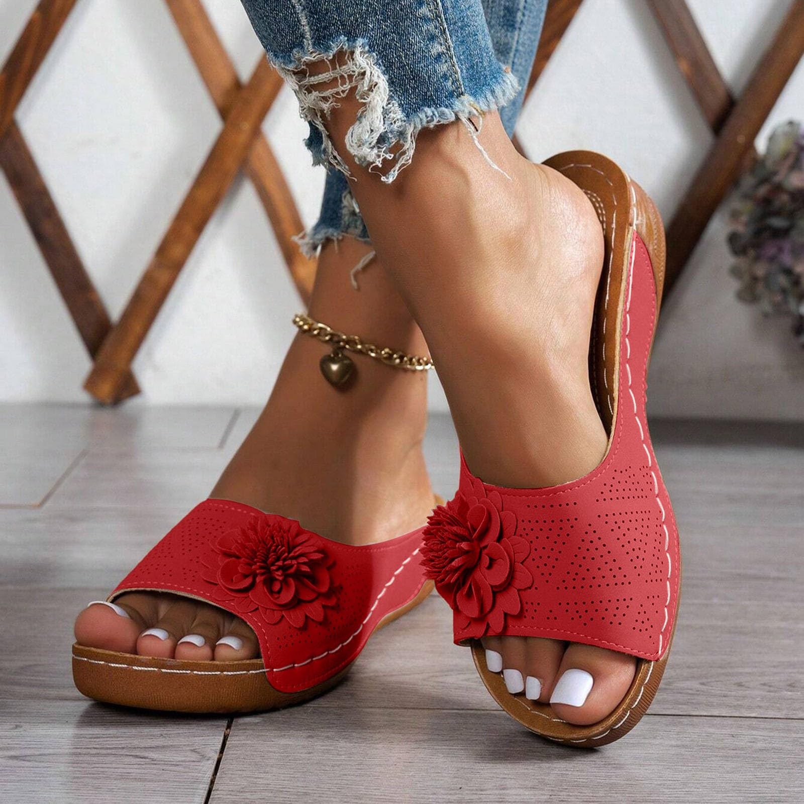 Zapatos Mujer Ancho Especial Sandalias Deportivas Ortopédicas Para