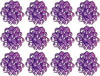 Vista 12 de The Gift Wrap Company Lazos decorativos de confeti para regalo, grandes, color blanco, paquete de 12