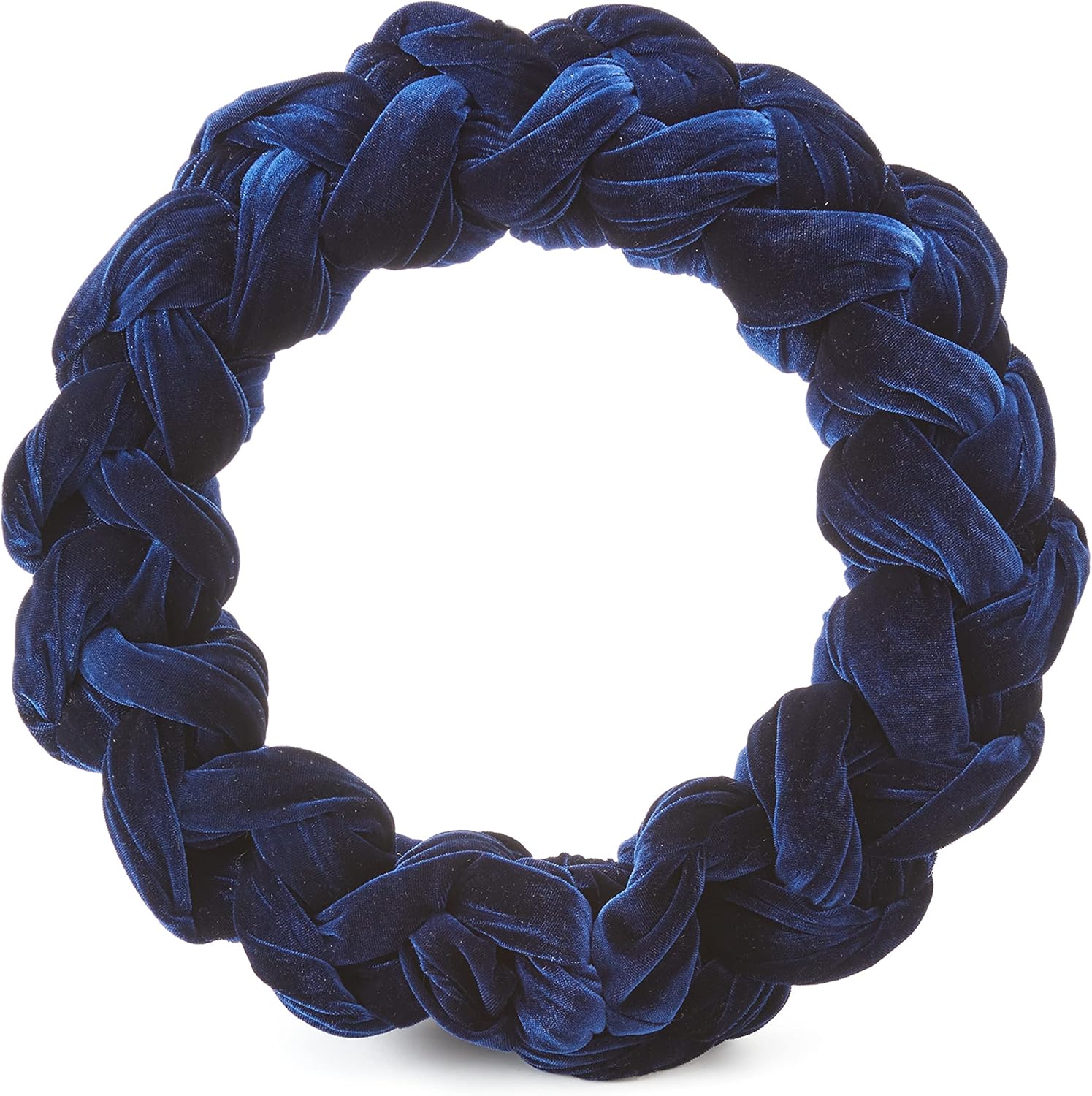 Navy Velvet Wreath Wall Art for Front Door