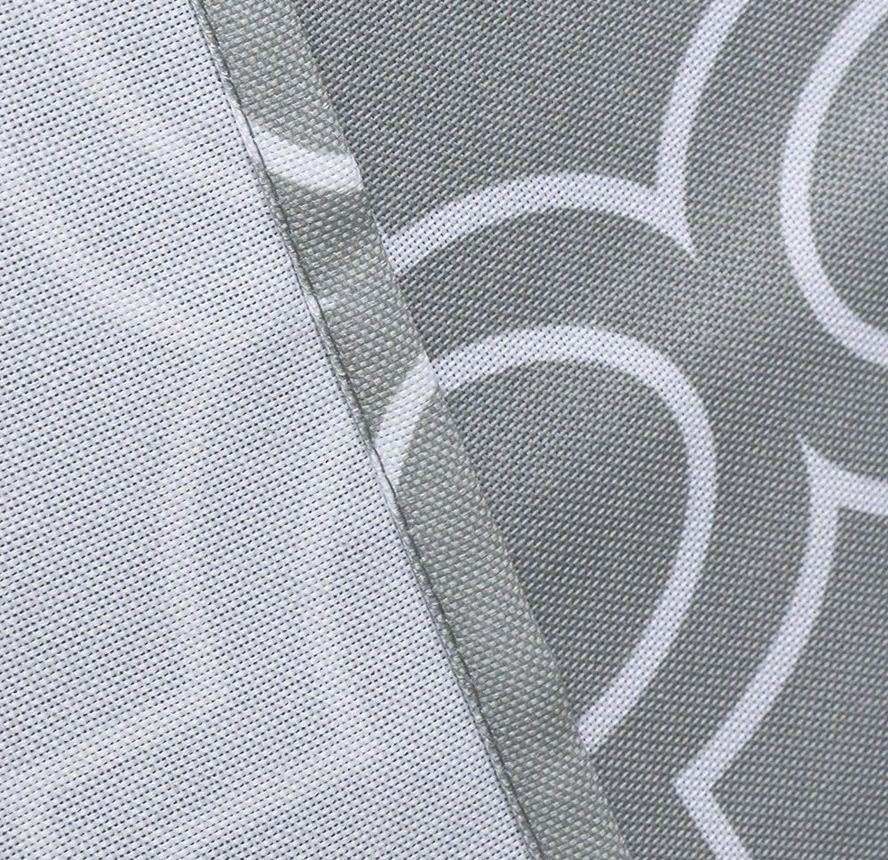 Tektrum 60 X 84 inch Rectangular Microfiber Moroccan Quatrefoil Tablecloth Table Cover - Spill Proof/Stain Resistant/Waterproof/Wrinkle Free - Great for Parties, Banquet, Dinner (Light Grey)