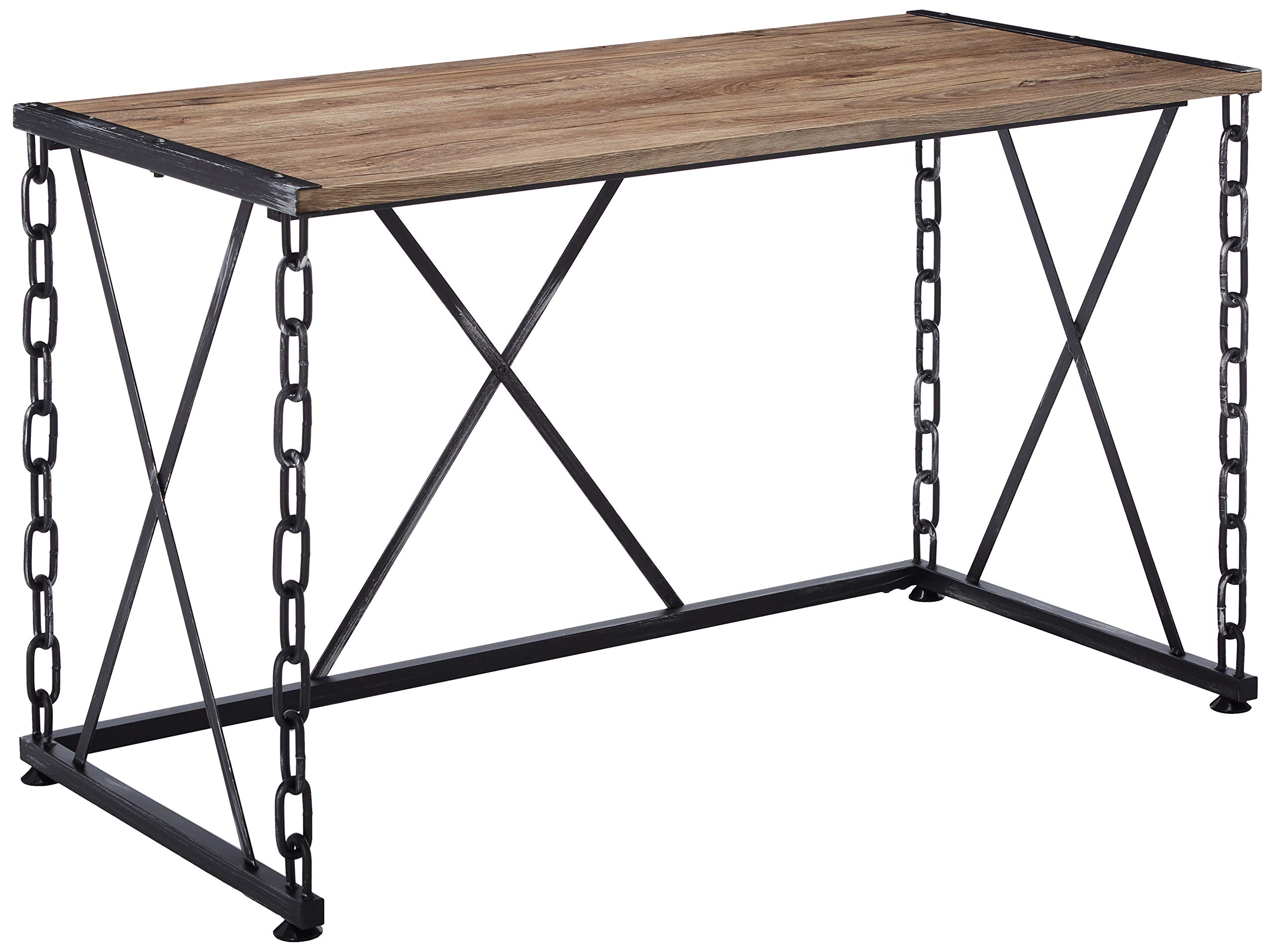 ACME Furniture Jodie Desk, Rustic Oak & Antique Black