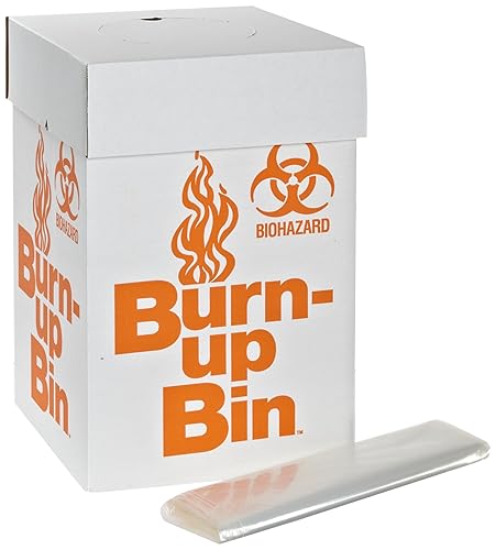 dynalon 797065Medium Planta Modelo burn-up Bin Lab Biohazard eliminación Box (Caso de 6)