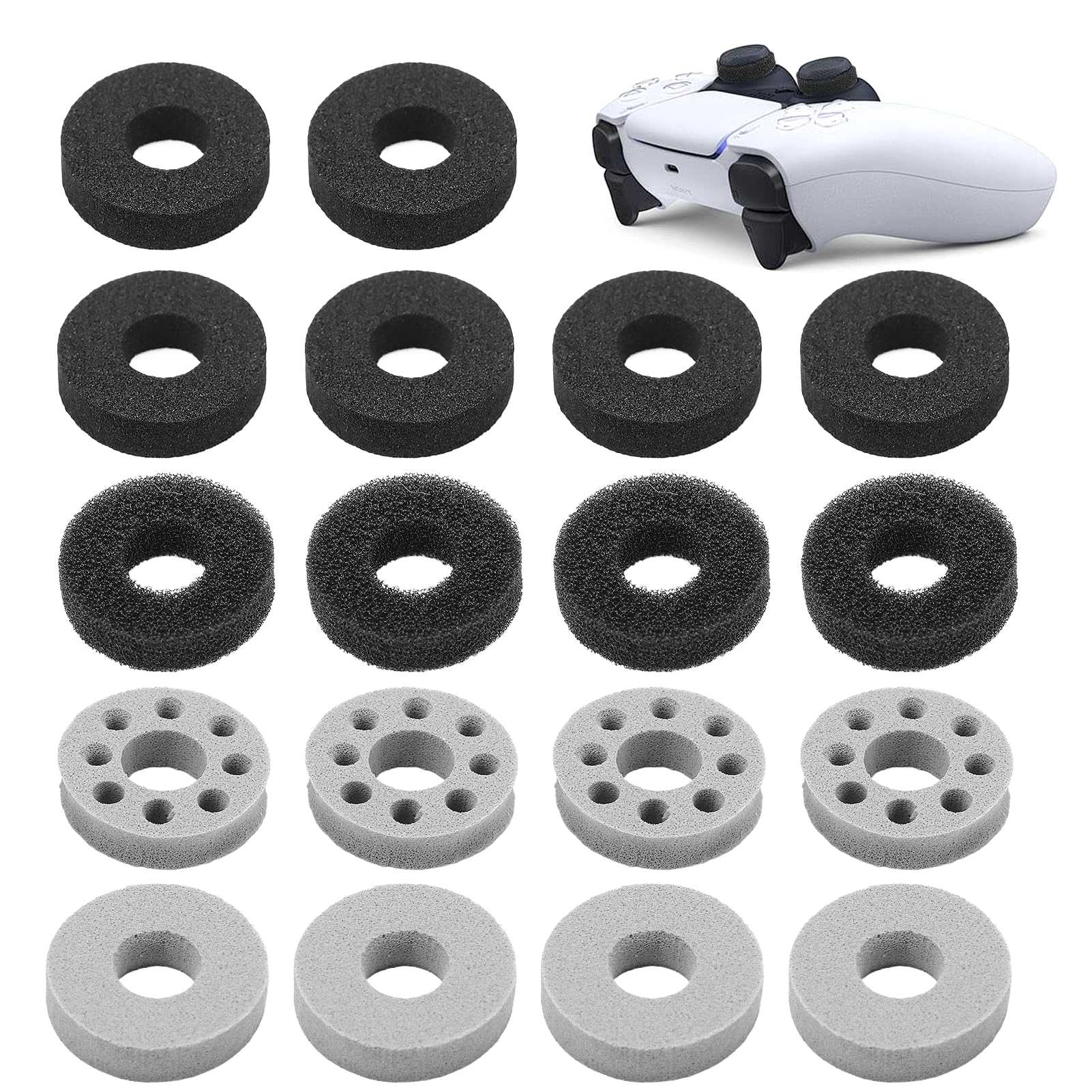 18pcs Precision Rings for Controllers Aim Assist Motion Control Accessories for PS5, PS4, Xbox Series X/S, Xbox One, ROG Ally, Legion, Switch Pro Enhance Game Accuracy and Sensitivity Controller Ring