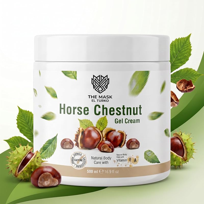 Creme gel corporal com castanha-da-Índia e mentol, 500 mL, the mask el turko