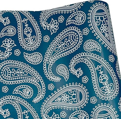 Miniatura 11 de Yifely Revestimiento autoadhesivo para estantes, papel extraíble para cubrir cajones de estanterías de casas de alquiler, cachemira vintage, 17.7