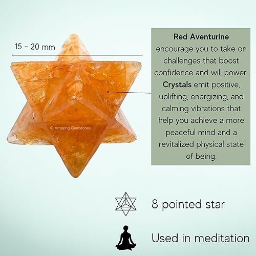 Miniatura 253 de Amazing Gemstone Larvikite Merkaba Crystal – Estrella de Merkaba metafísica de 1 pulgada para meditación – Cristal tetraedro energético y piedras