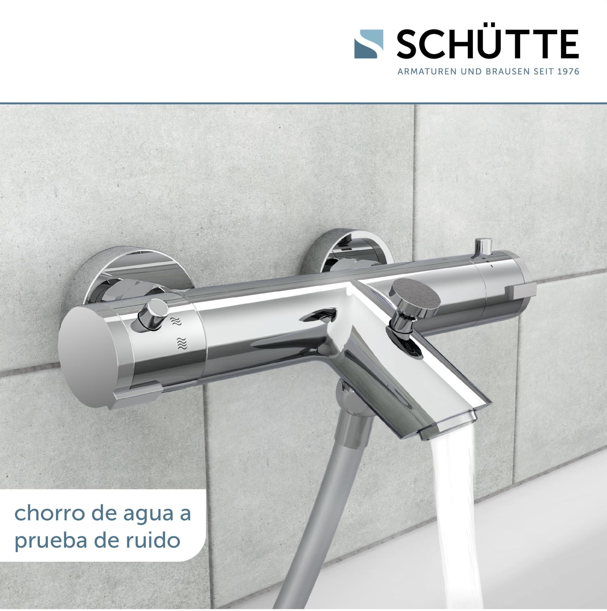 Schütte Grifo Mezclador Termostático de Bañera London Baño Grifería