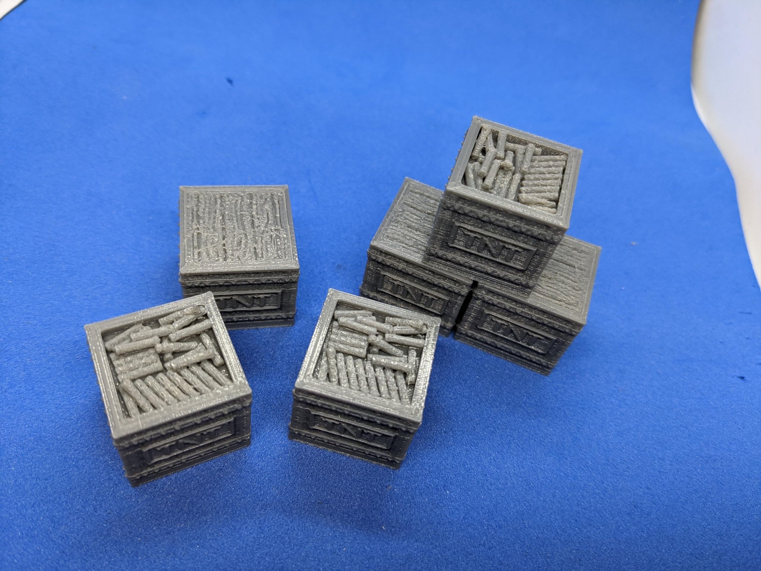 6x TNT Dynamite Crates Boxes, Grey - Image 3