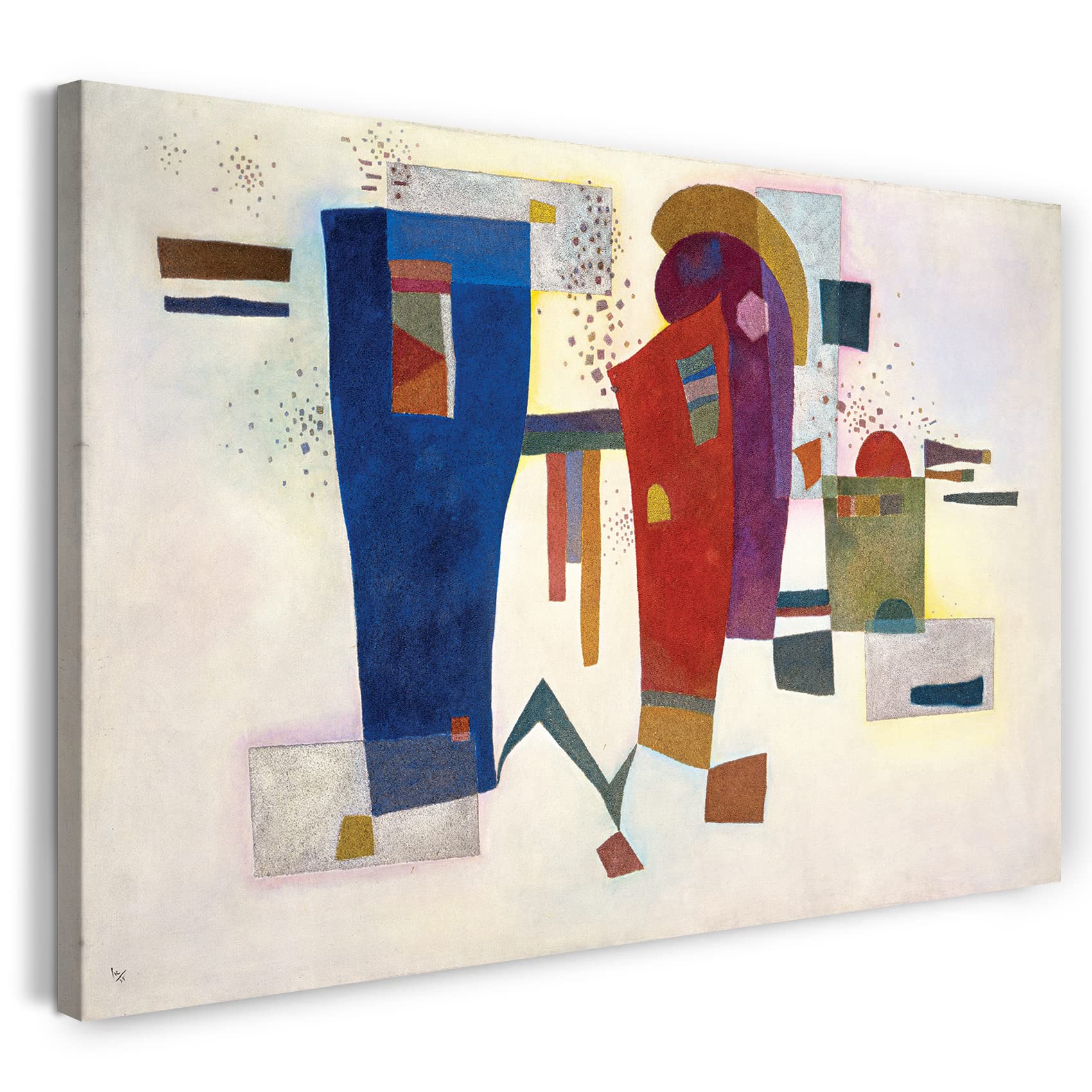 Leinwand (120x80cm): Wassily Kandinsky - Begleiteter Kontrast (1935)