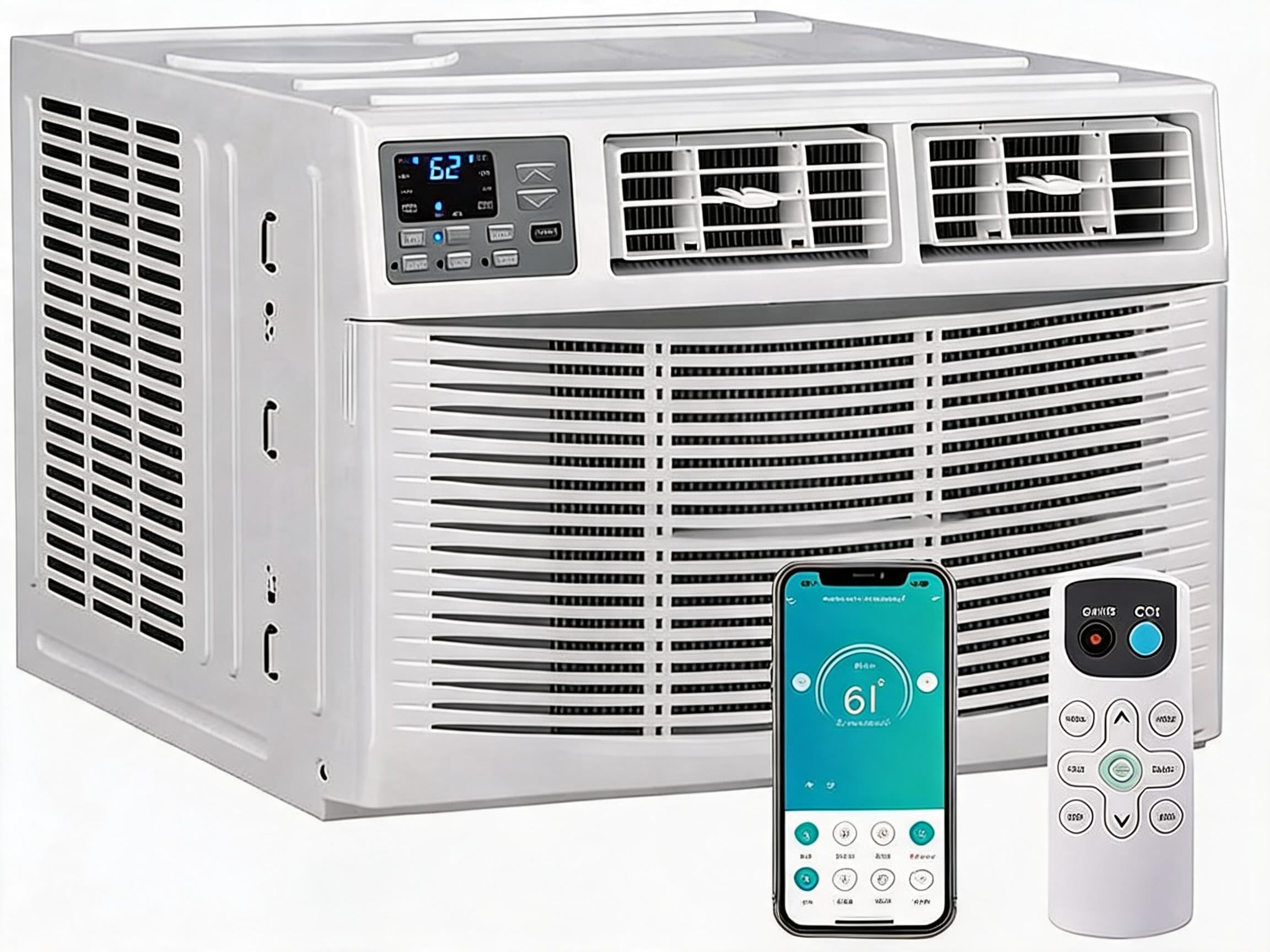 Patikuin 8,000 BTU Window Air Conditioner & Heater Combo Dehumidifier, Fan