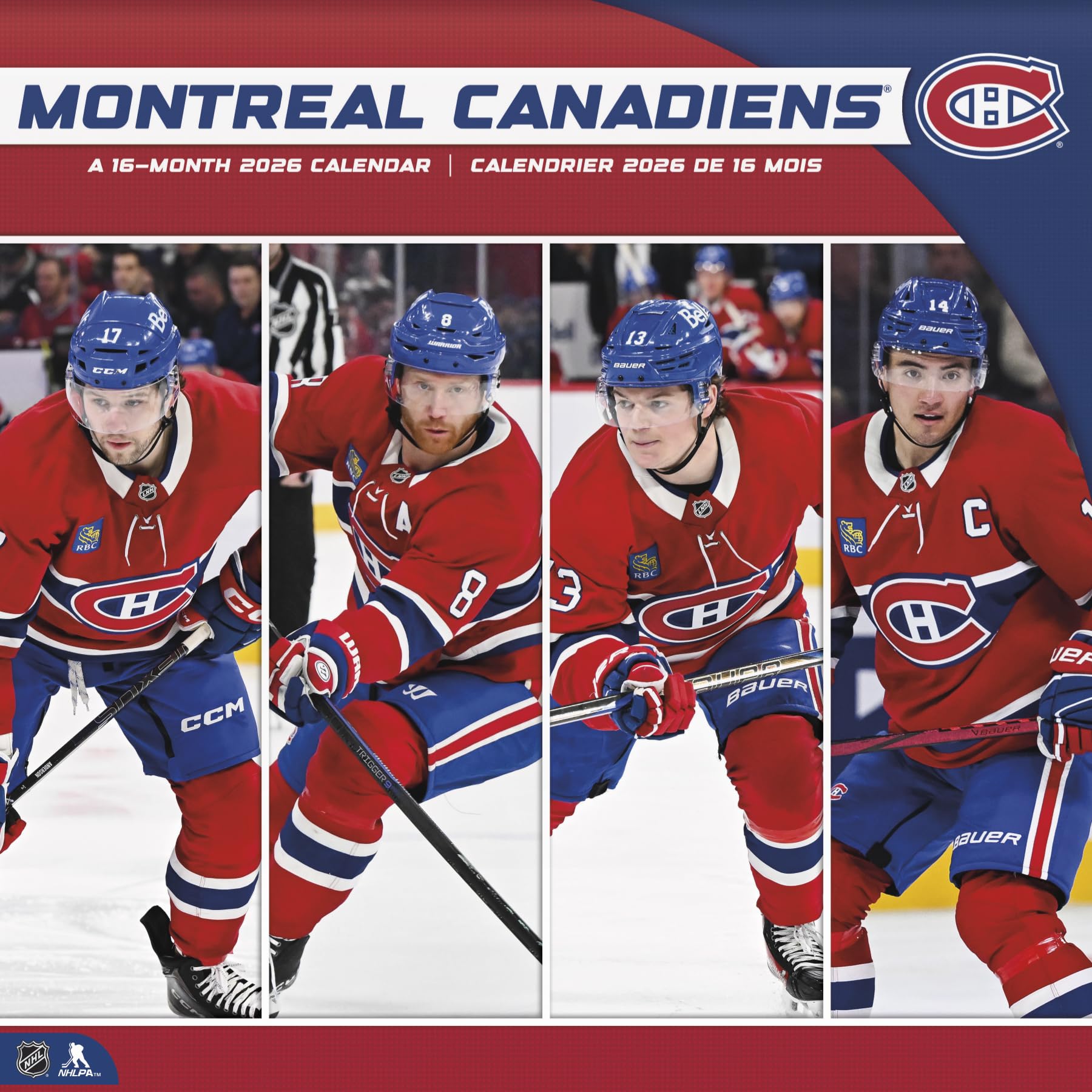 Calendrier mural 2026 Canadiens de Montréal (bilingue français)