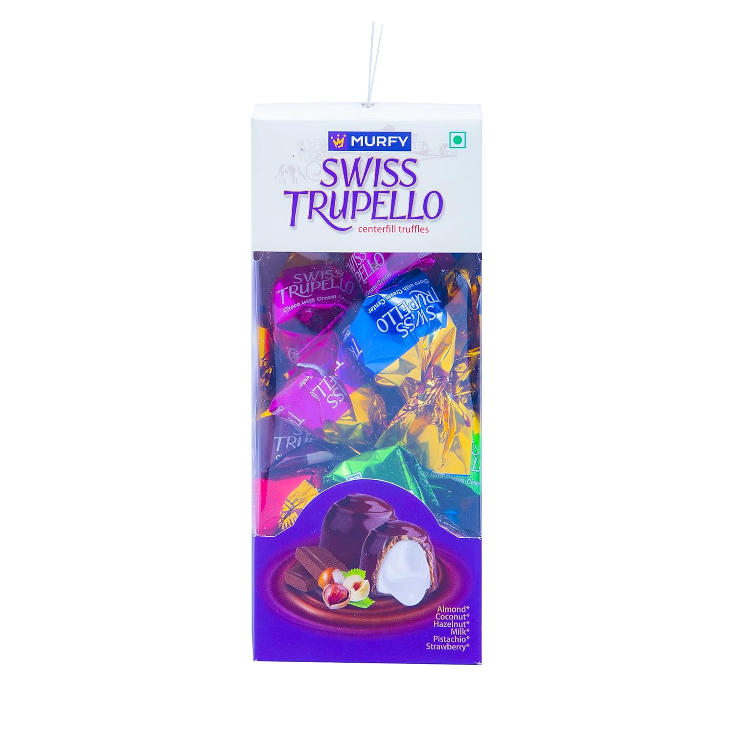 Myfruit Swiss Trupello Center Fill Truffles Chocolate with Flavours of