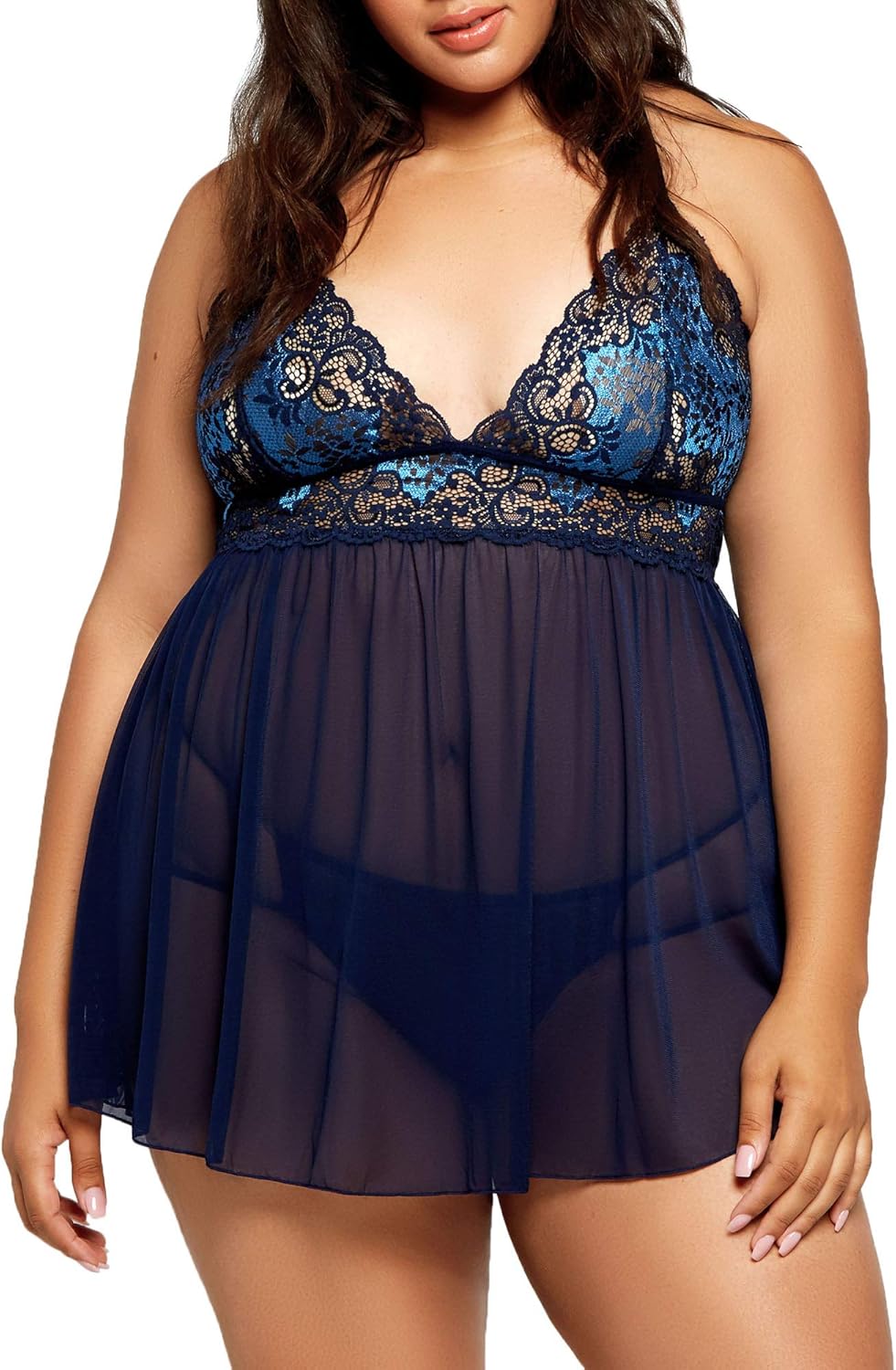 Plus Size Natalia Babydoll Set