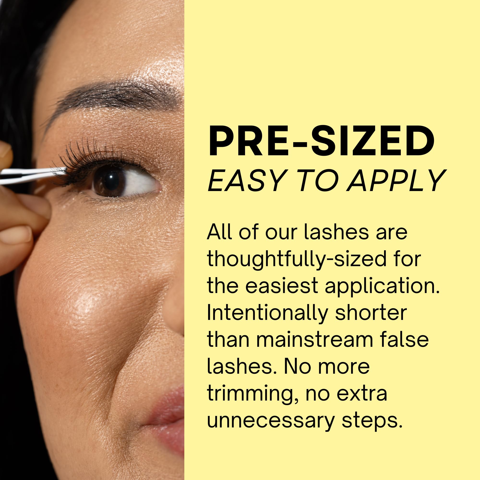 Best Lashes for Monolids - Sehr kleine Größe, natürliche Augenlider Lifting Strip Falsche Wimpern - Aus Echthaar - Sicher für Empfindliche Augen - Hannah Cho Beauty