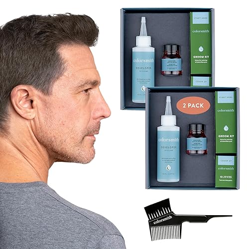 Hair & Beard Color for Full Gray Coverage 2 pack