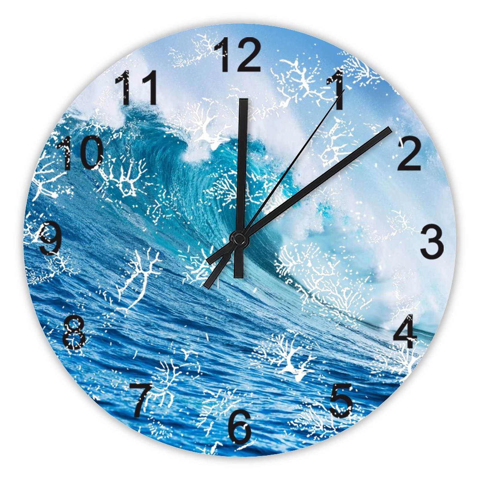 Horloge murale silencieuse sans tic-tac pour retrouver le calme au bureau