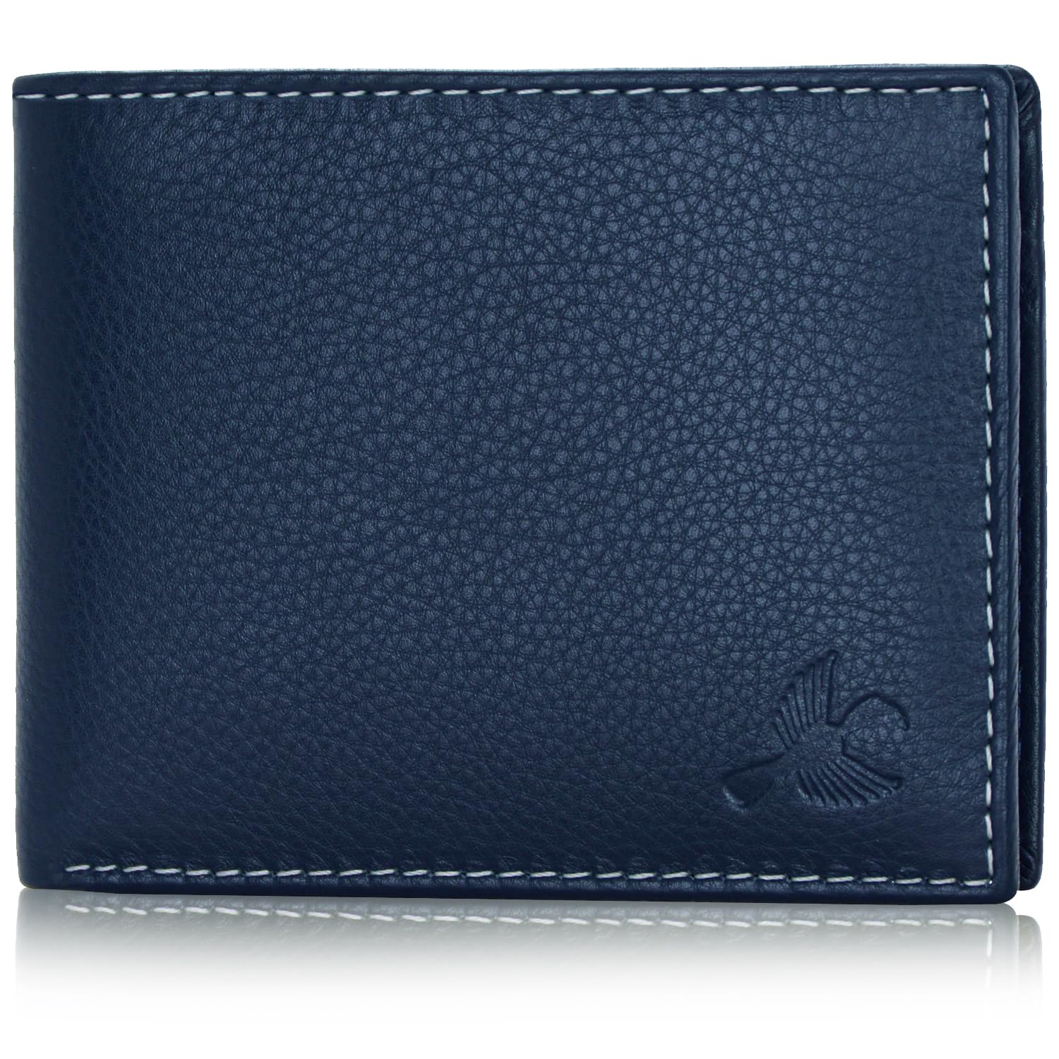 Maddison Men's Genuine Leather Wallet (Navy-117)