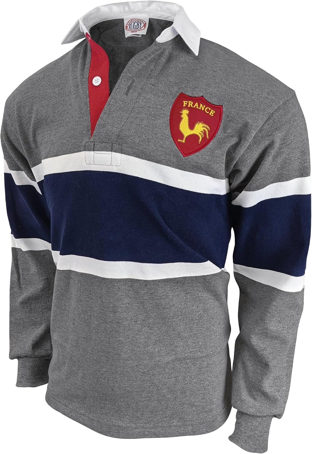 France Oxford Stripe Rugby Jersey